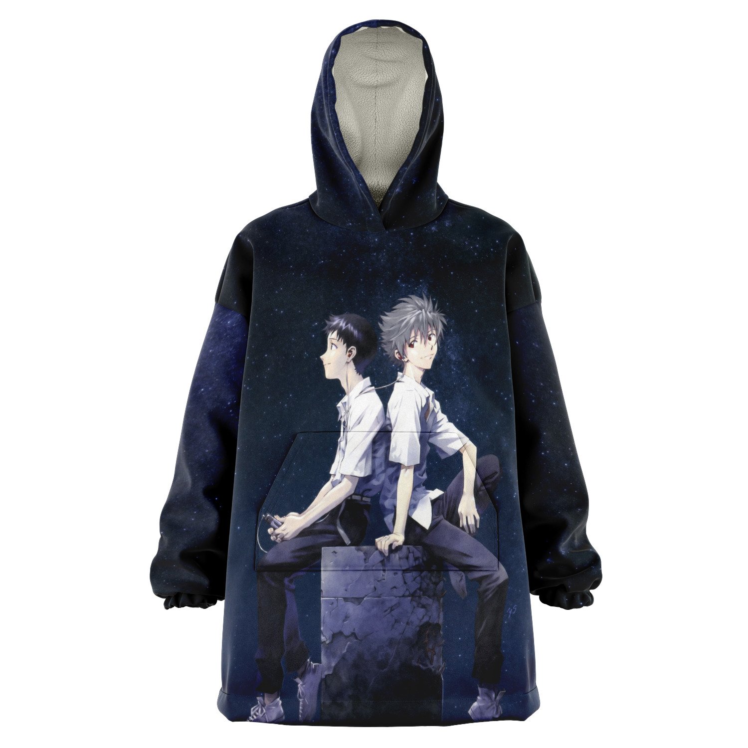 Evangelion Kaworu Nagisa & Shinji Ikari Snug Hoodie