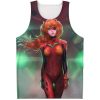 Evangelion Asuka Political 3D Tank Top