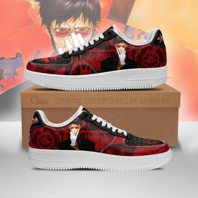 comander gendo ikari air force sneakers neon genesis evangelion shoes gearanime - Evangelion Store