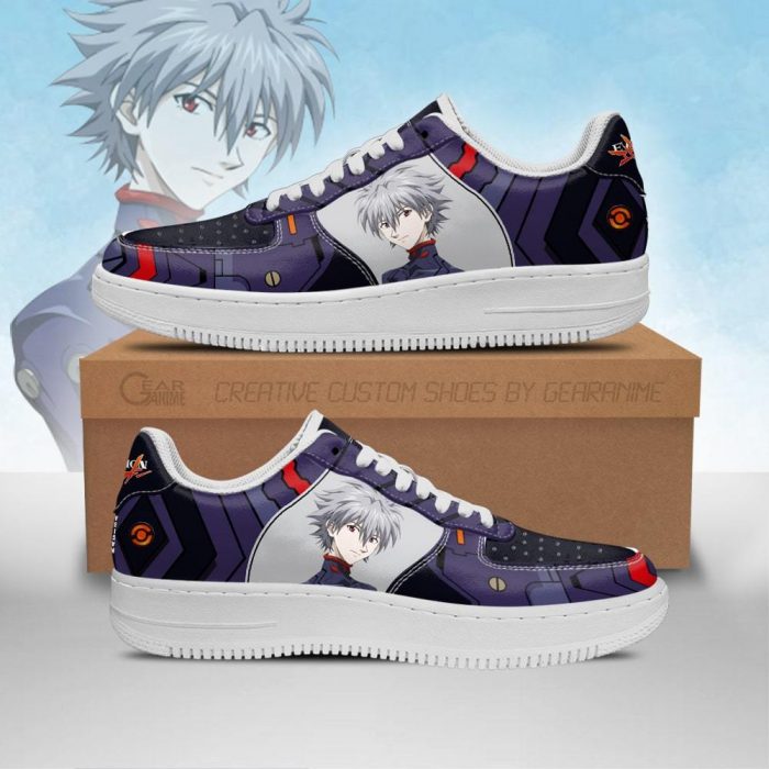 evangelion kaworu nagisa air force sneakers neon genesis evangelion shoes gearanime - Evangelion Store