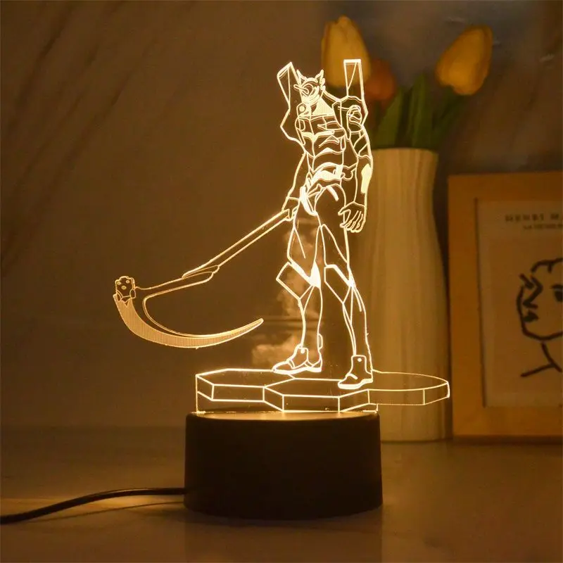 Anime LED Night Light Neon Genesis Evangelion Asuka Lingboli Surrounding Colorful Lighting Atmosphere Light 15 - Evangelion Store