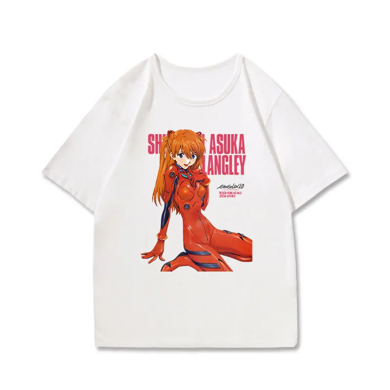 EVA NEW CENTURY EVANGELION CO BRANDED CLOTHING MEN SUMMER ANIMATION TWO YUAN AROUND ASUKA SHORT SLEEVED 12 - Evangelion Store