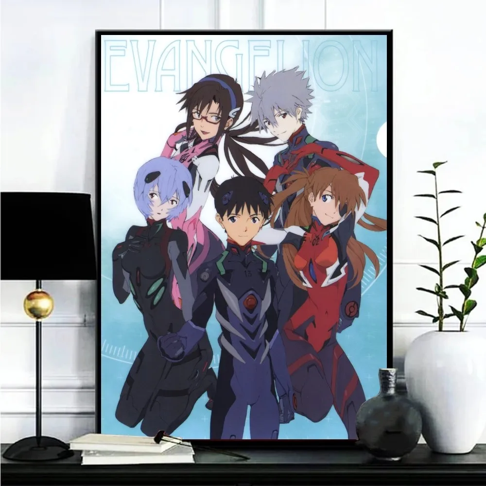 NEON GENESIS Anime E EVANGELION Poster Gallery Prints Self Adhesive Home Decor Decoration Wall Decals Living 3 - Evangelion Store