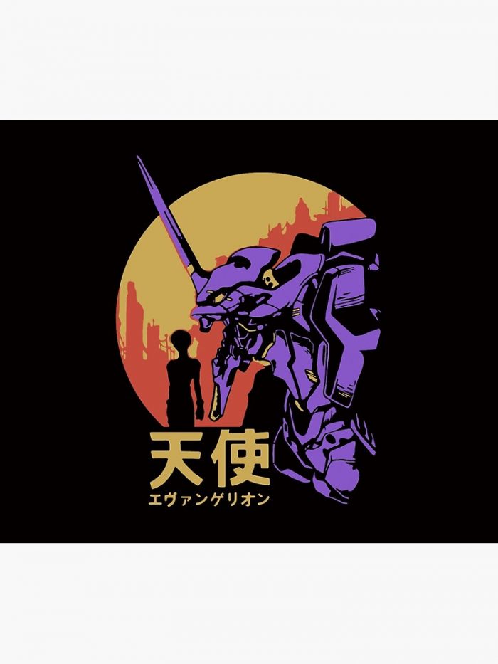 Neon Genesis Evangelion Retro Vintage Tapestry Official Cow Anime Merch