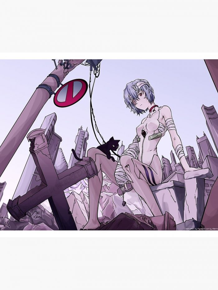 Rei Ayanami Nge Tapestry Official Cow Anime Merch