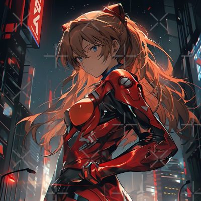 Asuka Langley Soryu Tokyo Night Temptation Anime Girl Waifu Tote Bag Official Cow Anime Merch