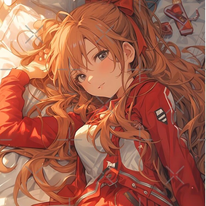 Asuka Langley Soryu Neon Genesis Evangelion Anime Girl Waifu Bedroom Kawaii Tote Bag Official Cow Anime Merch