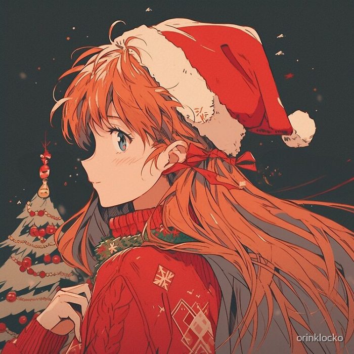 Asuka Christmas Tote Bag Official Cow Anime Merch