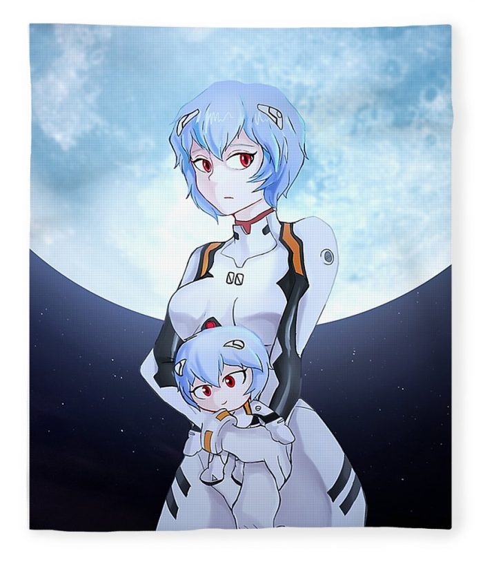 rei and rei little evangelion naud hollak transparent 1 - Evangelion Store