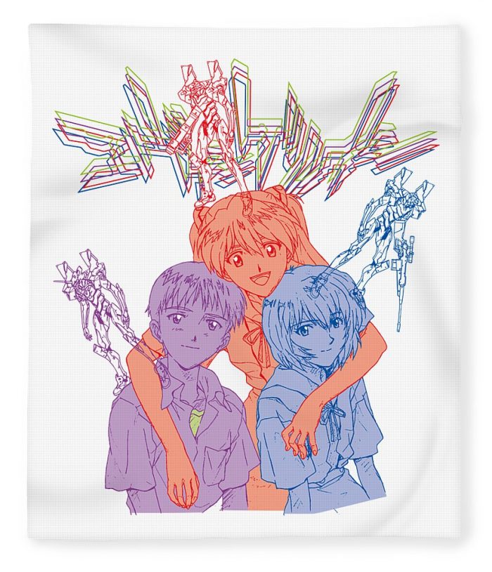 shinji and friends eva 01 02 00 creative style transparent - Evangelion Store