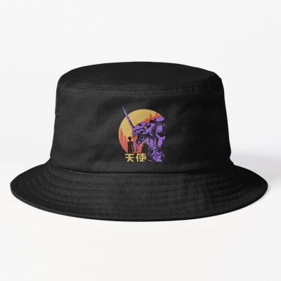 Neon Genesis Evangelion Retro Vintage Bucket Hat Official Cow Anime Merch