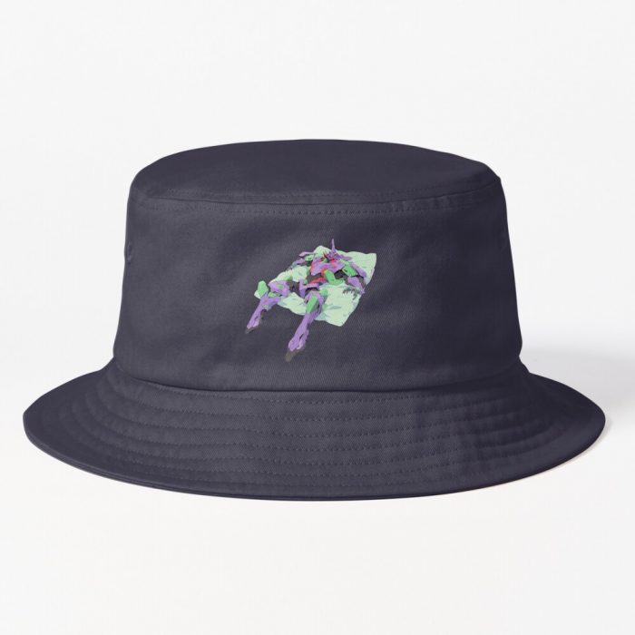 Neon Genesis Evangelion Vintage Mecha (White) Bucket Hat Official Cow Anime Merch