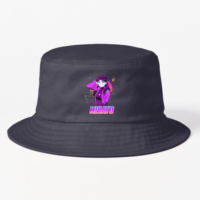 Misato Katsuragi - Retro Art Bucket Hat Official Cow Anime Merch