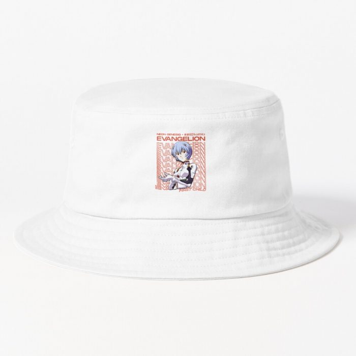 Rei Ayanami Evangelion Aesthetic Bucket Hat Official Cow Anime Merch