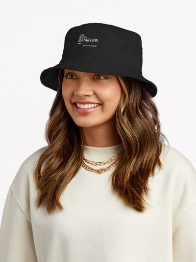 Neon Genesis Evangelion Take Care Of Yourself Bucket Hat Official Cow Anime Merch