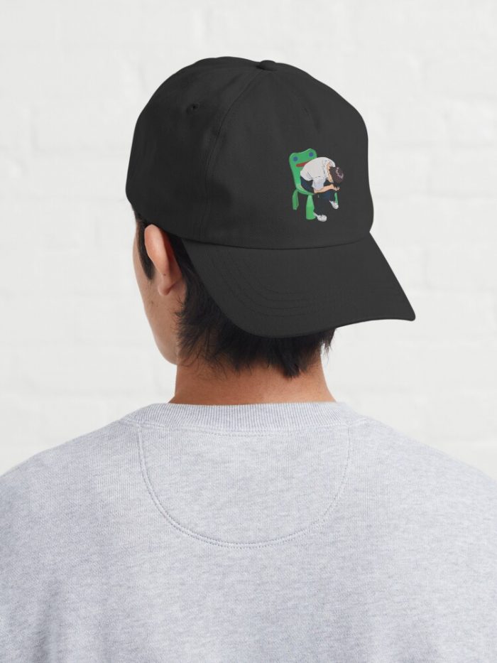 Shinji Ikari In The Froggy Chair Cap Official Cow Anime Merch