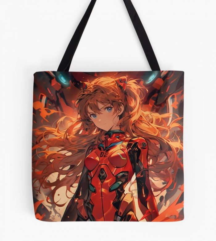 Asuka Langley Soryu Scarlet Storm Of Neon Genesis Evangelion Tote Bag Official Cow Anime Merch