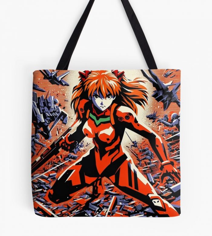 Asuka In Battle Tote Bag Official Cow Anime Merch