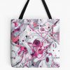 Evangelion White And Pink Pattern Inspired By Mari Makinami Tote Bag Official Cow Anime Merch