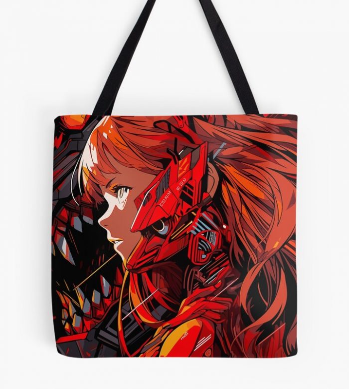 Asuka Langley Soryu Neon Genesis Evangelion Anime Girl Tote Bag Official Cow Anime Merch