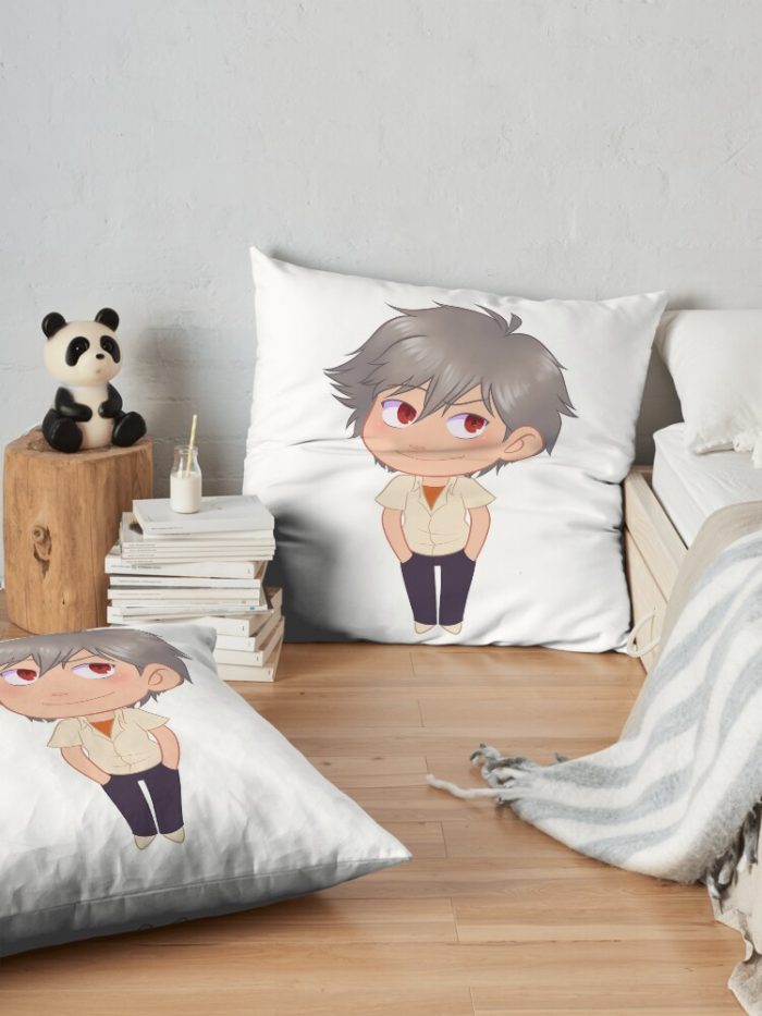 Neon Genesis Evangelion: Chibi Kaworu Throw Pillow Official Cow Anime Merch