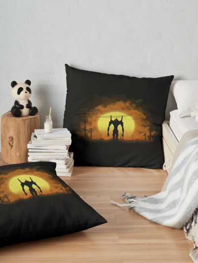 Neon Genesis Evangelion Throw Pillow Official Cow Anime Merch