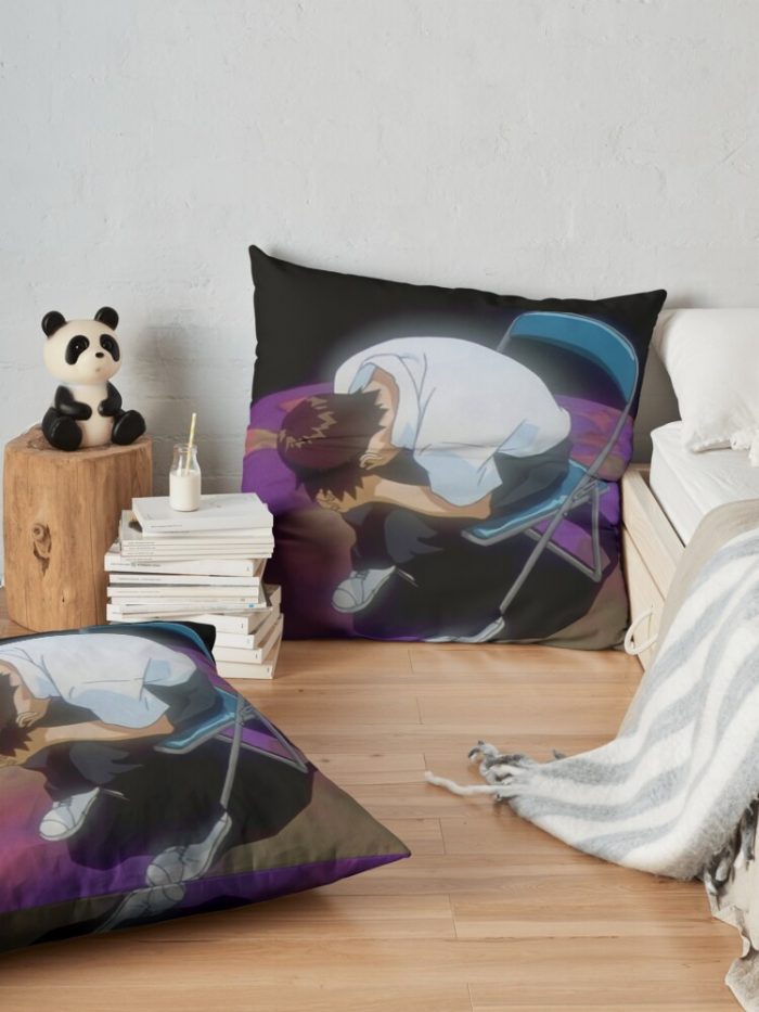 Shinji Crying Throw Pillow Official Cow Anime Merch