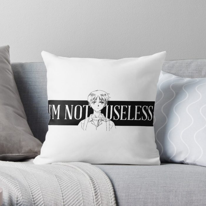 Not Useless Throw Pillow Official Cow Anime Merch