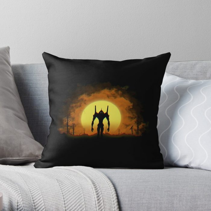 Neon Genesis Evangelion Throw Pillow Official Cow Anime Merch