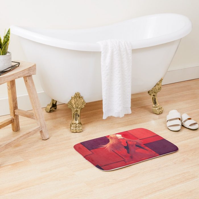 Asuka Langley Bath Mat Official Cow Anime Merch