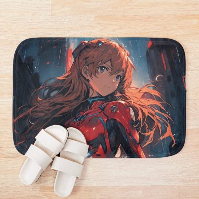 Asuka Langley Soryu The Unyielding Eva Warrior Of Neon Genesis Evangelion Bath Mat Official Cow Anime Merch