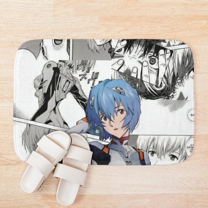 Rei Ayanami Bath Mat Official Cow Anime Merch