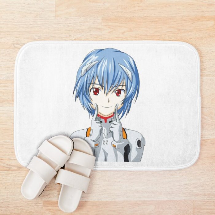 Rei Inspired Anime Bath Mat Official Cow Anime Merch