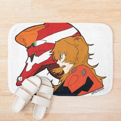 Auska And Unit 02 Bath Mat Official Cow Anime Merch