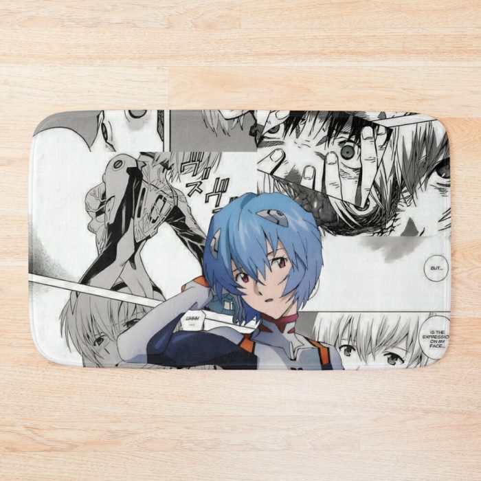 Rei Ayanami Bath Mat Official Cow Anime Merch