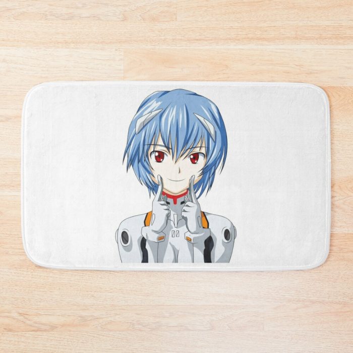 Rei Inspired Anime Bath Mat Official Cow Anime Merch