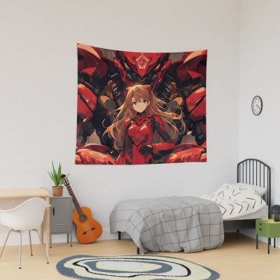 Asuka Langley Soryu Neon Genesis Waifu Tapestry Official Cow Anime Merch