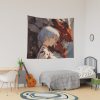 Rei Ayanami Enigmatic Elegance In Neon Genesis Evangelion Tapestry Official Cow Anime Merch