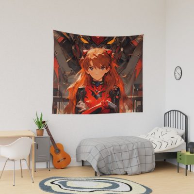 Asuka Langley Soryu Neon Genesis Evangelion Mecha Waifu Tapestry Official Cow Anime Merch