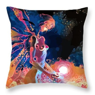 Rei Ayanami Angel Form Evangelion Throw Pillow