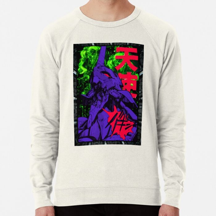 ssrcolightweight sweatshirtmensoatmeal heatherfrontsquare productx1000 bgf8f8f8 14 - Evangelion Store